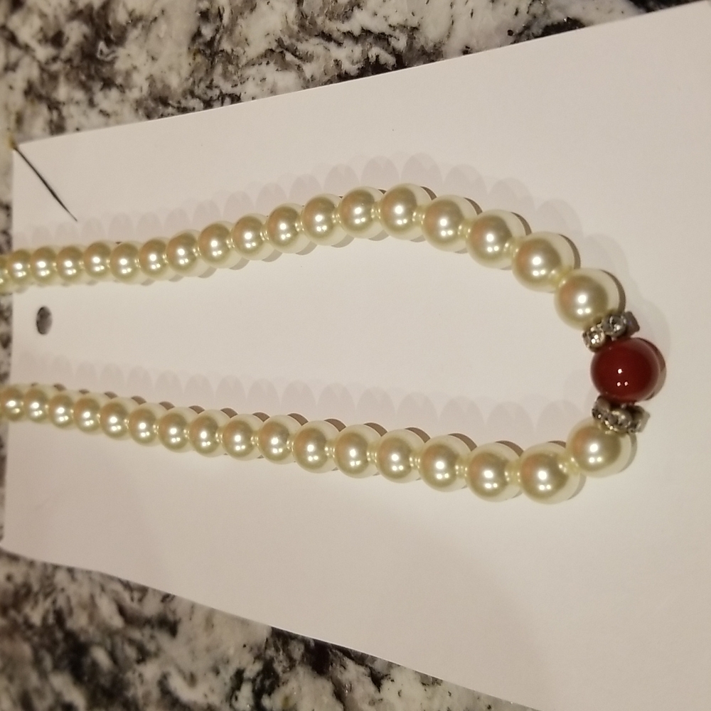 Faux Pearl Necklace